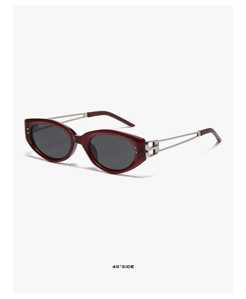 New Trendy Cat's Eye Sunglasses Anti-UV Polarized Black — feature 25