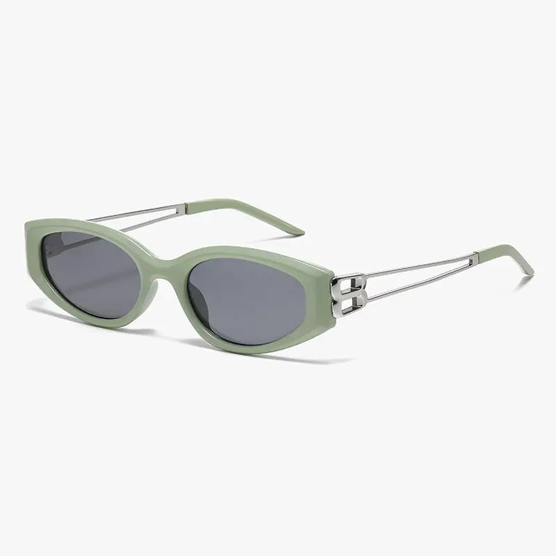 New Trendy Cat's Eye Sunglasses Anti-UV Polarized Black - Image 4