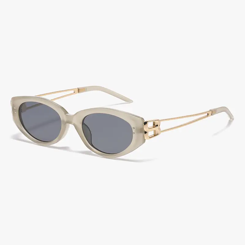 New Trendy Cat's Eye Sunglasses Anti-UV Polarized Black - Image 6