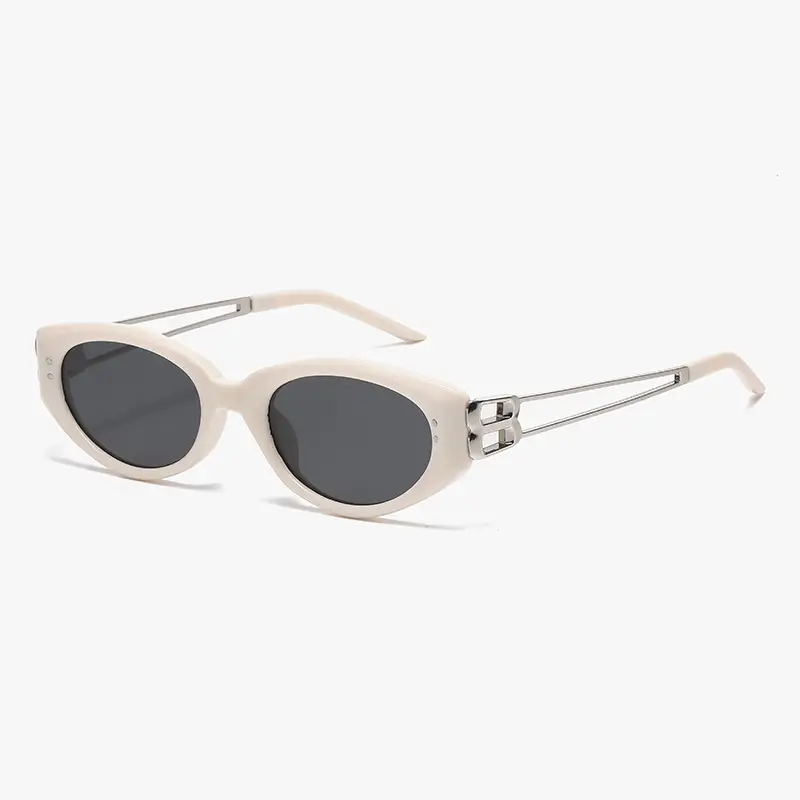 New Trendy Cat's Eye Sunglasses Anti-UV Polarized Black - Image 7
