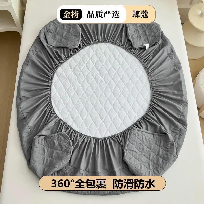 Foreign trade waterproof bed hat cross-border padded urine proof non-slip all-inclusive Simmons mattress protection set bedspread single wholesale
