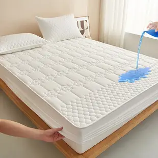 Foreign trade waterproof bed hat cross-border padded urine proof non-slip all-inclusive Simmons mattress protection set bedspread single wholesale — feature 5