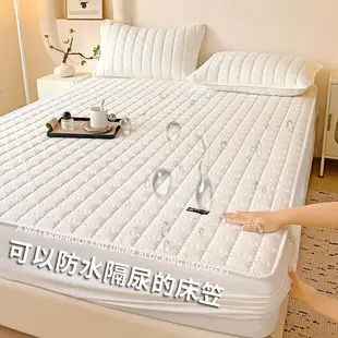 Foreign trade waterproof bed hat cross-border padded urine proof non-slip all-inclusive Simmons mattress protection set bedspread single wholesale — feature 6