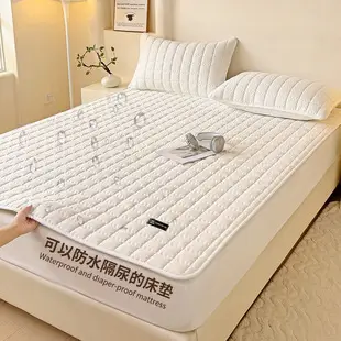 Foreign trade waterproof bed hat cross-border padded urine proof non-slip all-inclusive Simmons mattress protection set bedspread single wholesale — feature 9