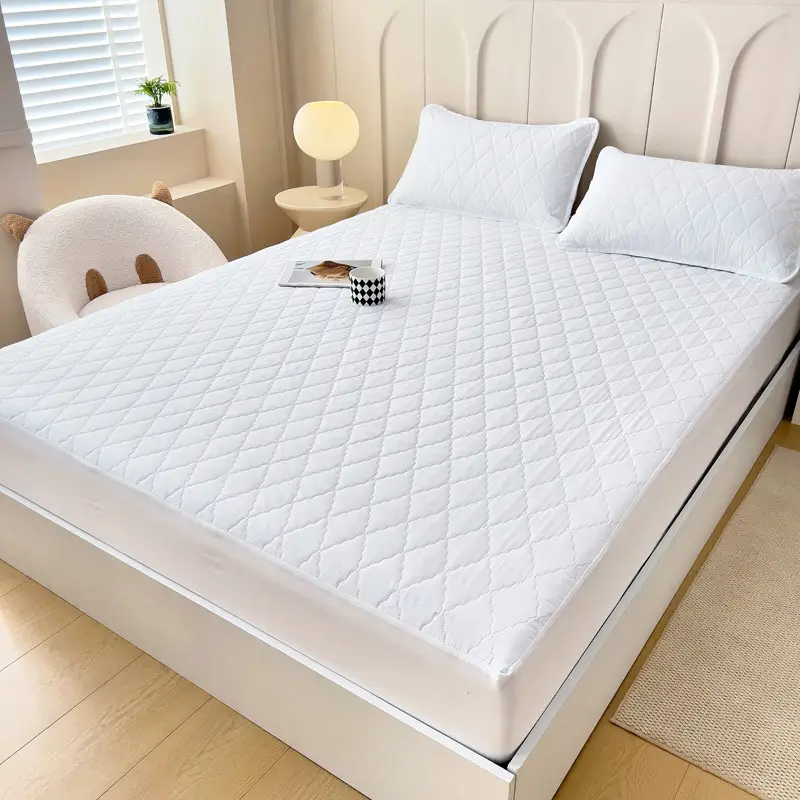 Foreign trade waterproof bed hat cross-border padded urine proof non-slip all-inclusive Simmons mattress protection set bedspread single wholesale