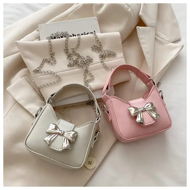 Pink Bow Mini Crossbody Shoulder Bag for Women — feature 28