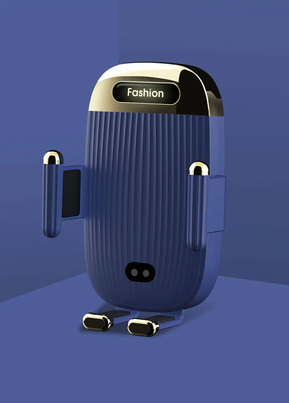 Blue Wireless Car Phone Charger with Fast Charging — feature 13