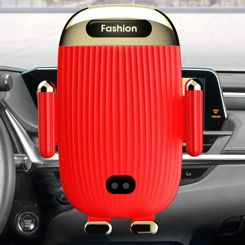 Blue Wireless Car Phone Charger with Fast Charging - Image 2