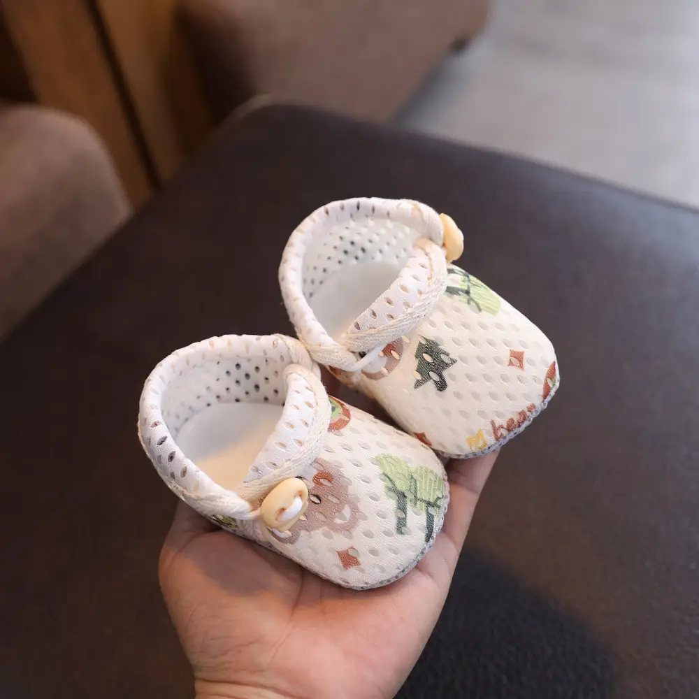 Baby Sandals Mesh Hole Summer Toddler Shoes Soft Bottom Non-slip