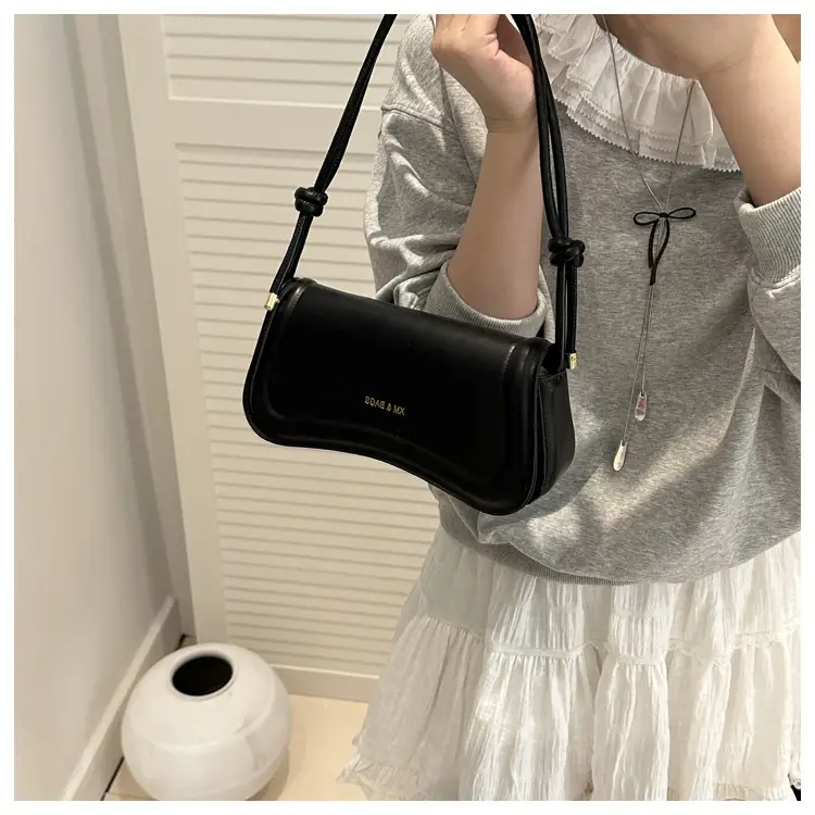 Black Crossbody Bag with Adjustable Strap — feature 38