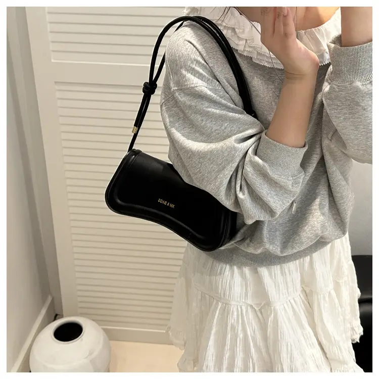 Black Crossbody Bag with Adjustable Strap — feature 43