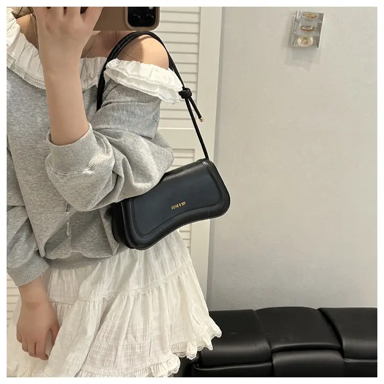 Black Crossbody Bag with Adjustable Strap — feature 46