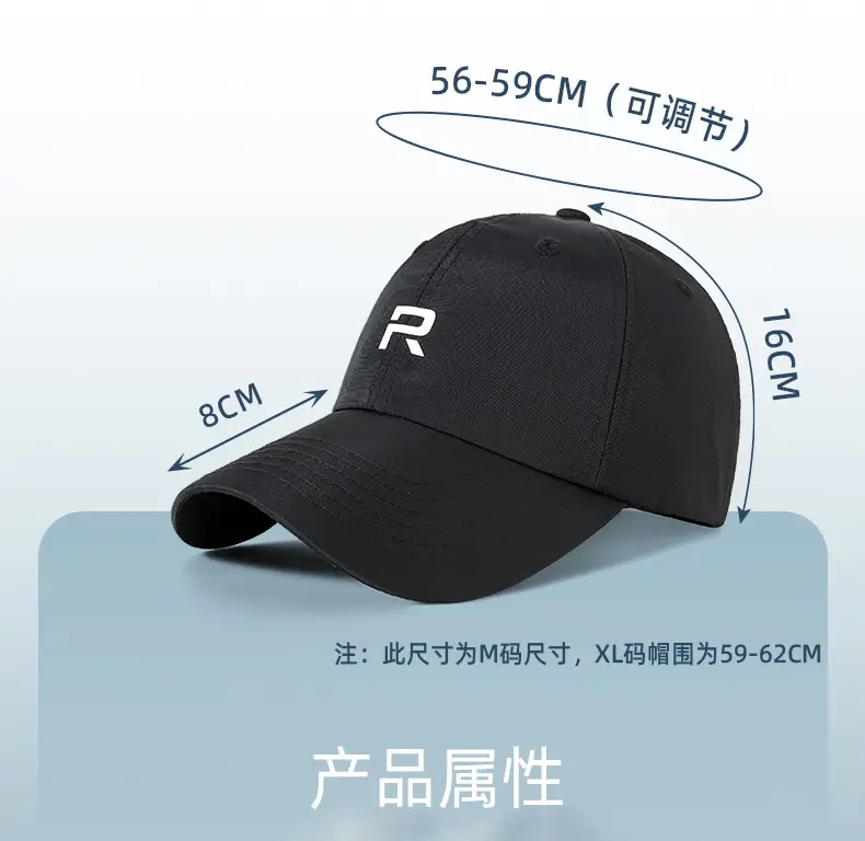 Men Baseball Cap Quick-Drying Green Small 8cm — feature 33