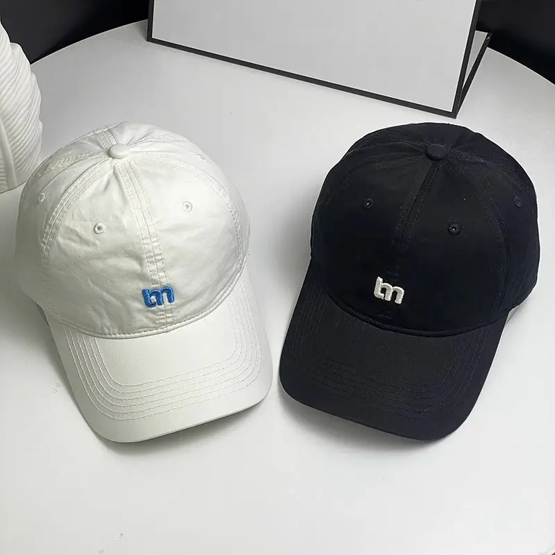 Women Summer Korean M Letter Cap Blue Duckbill Sun Hat - Image 11