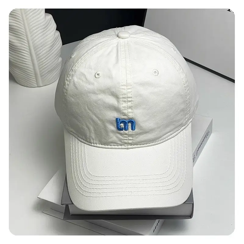 Women Summer Korean M Letter Cap Blue Duckbill Sun Hat — feature 10