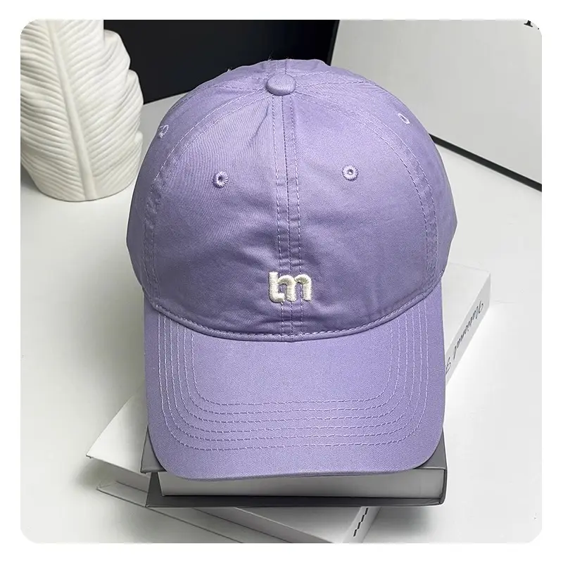 Women Summer Korean M Letter Cap Blue Duckbill Sun Hat — feature 12