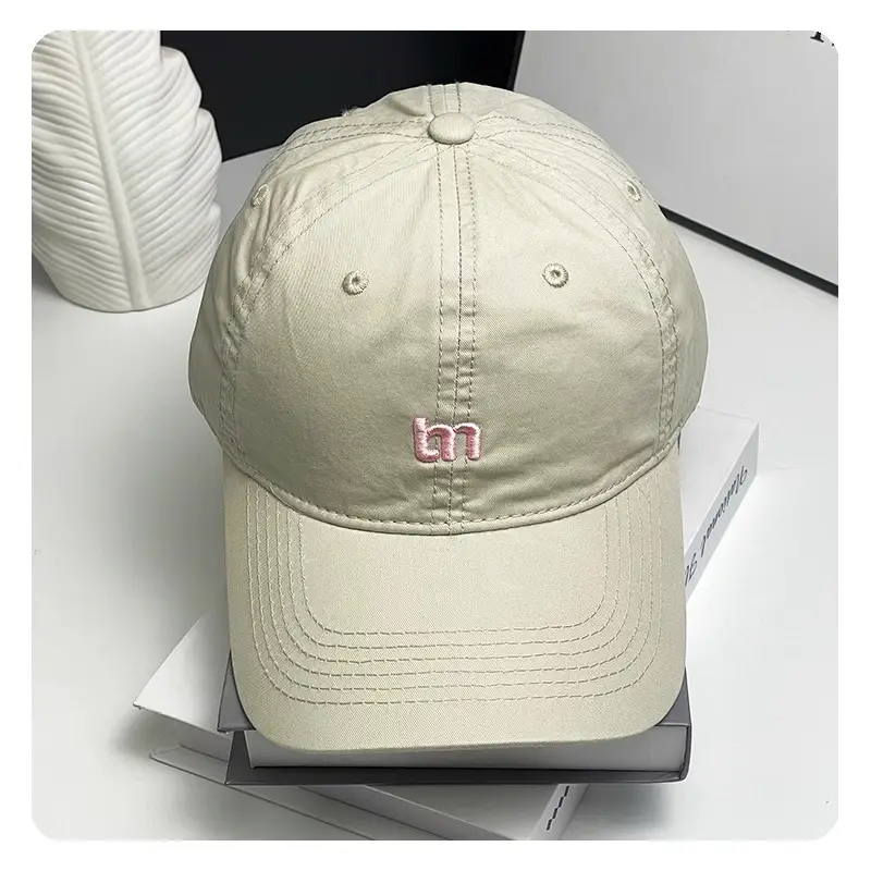 Women Summer Korean M Letter Cap Blue Duckbill Sun Hat — feature 14