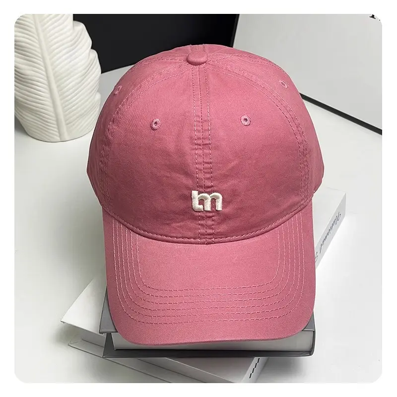 Women Summer Korean M Letter Cap Blue Duckbill Sun Hat — feature 16