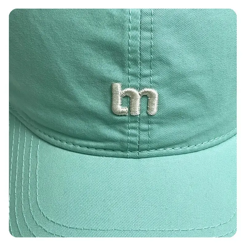 Women Summer Korean M Letter Cap Blue Duckbill Sun Hat — feature 4