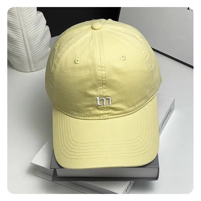 Women Summer Korean M Letter Cap Blue Duckbill Sun Hat - Image 7