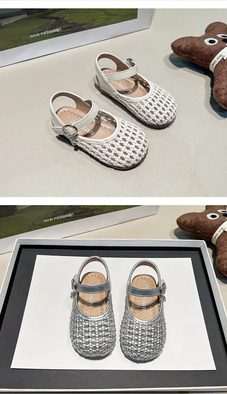 Baby Toe Sandals Silver Sparkly 2025 Summer — feature 12