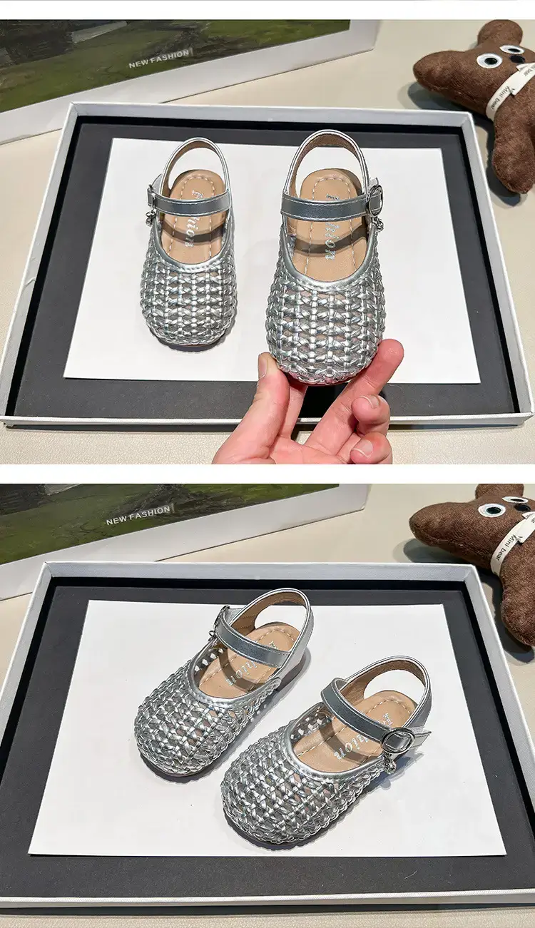 Baby Toe Sandals Silver Sparkly 2025 Summer — feature 13