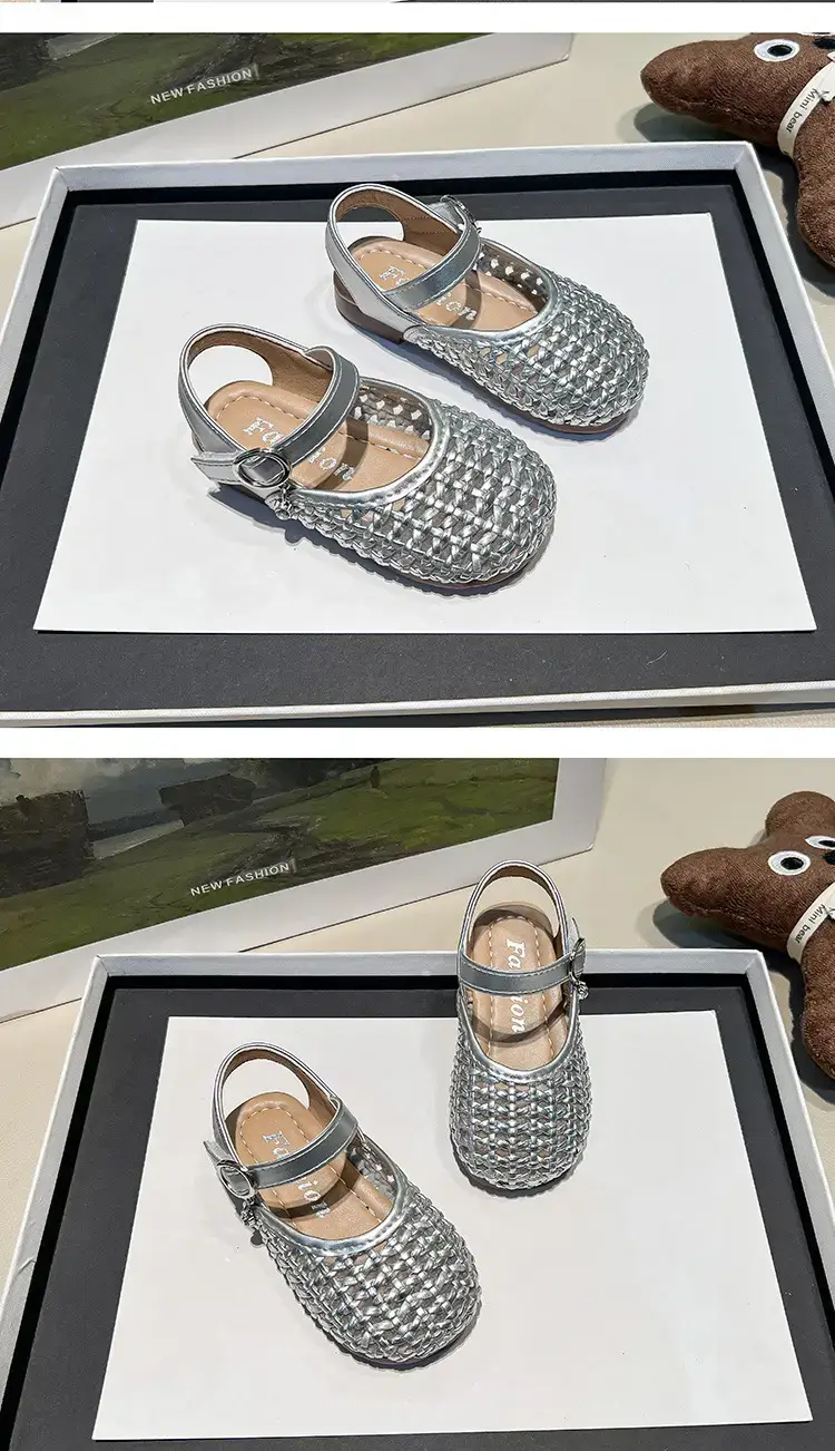 Baby Toe Sandals Silver Sparkly 2025 Summer — feature 15