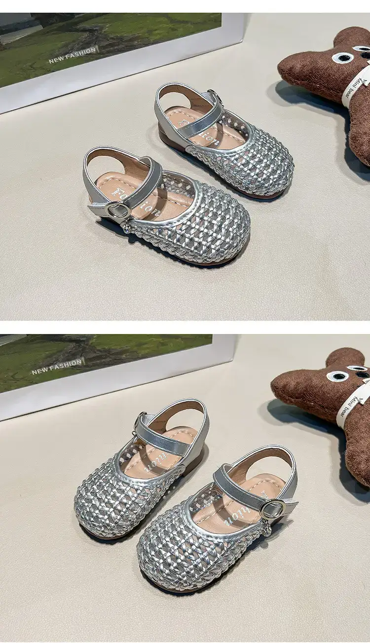 Baby Toe Sandals Silver Sparkly 2025 Summer — feature 16