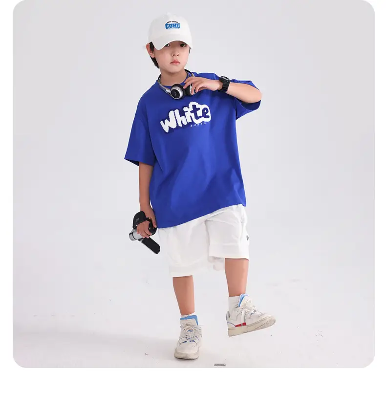 Boys Green White Tee 2026 Cotton Summer — feature 15