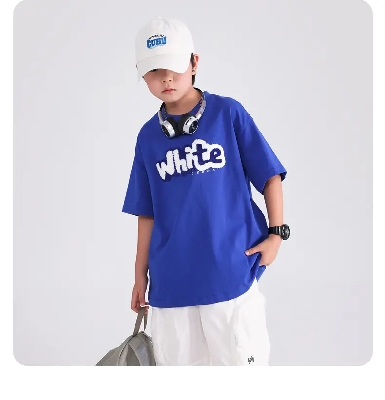 Boys Green White Tee 2026 Cotton Summer — feature 16
