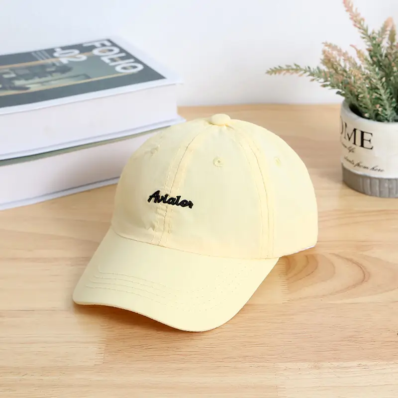 Children's Pink Cotton Aviator Cap with Embroidery