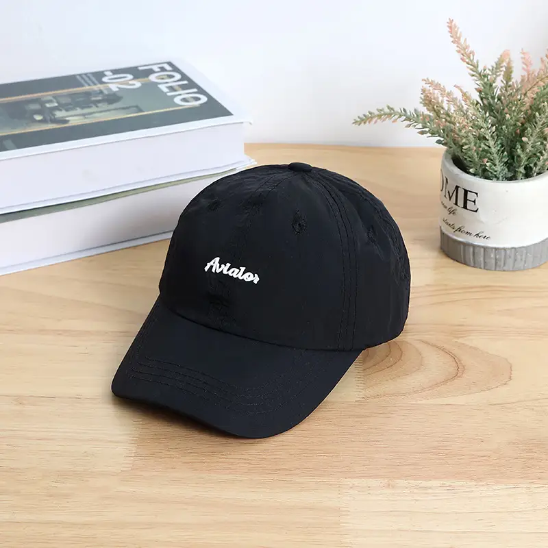 Children's Pink Cotton Aviator Cap with Embroidery
