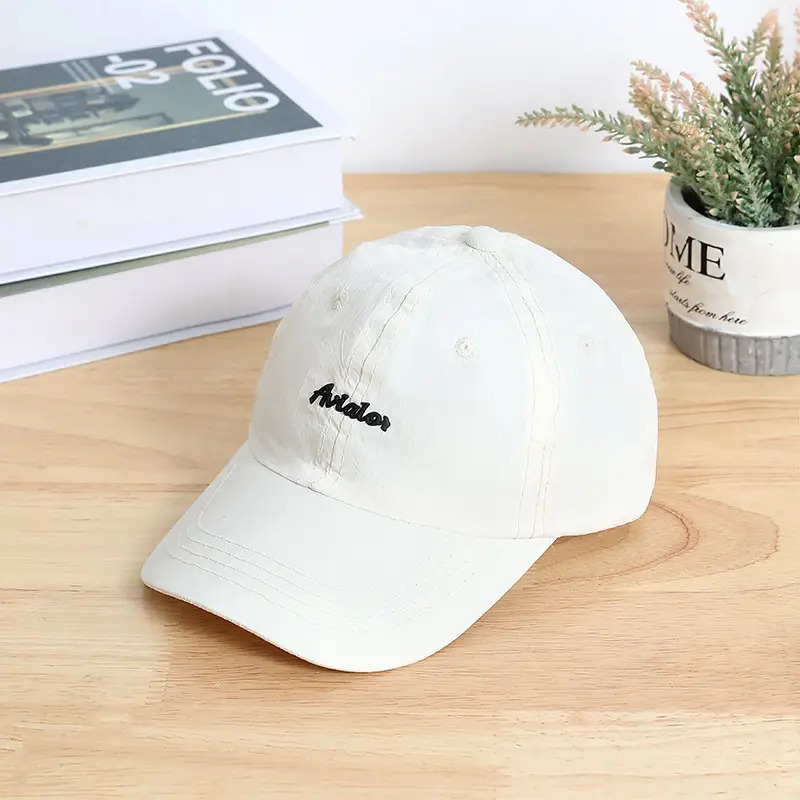 Children's Pink Cotton Aviator Cap with Embroidery