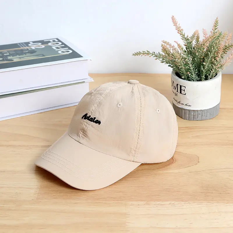 Children's Pink Cotton Aviator Cap with Embroidery