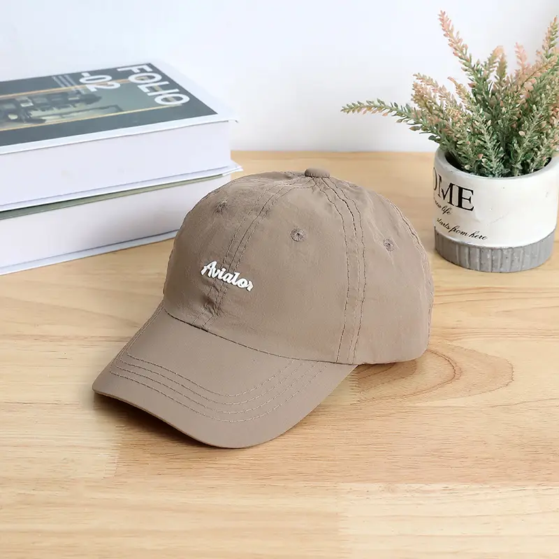 Children's Pink Cotton Aviator Cap with Embroidery