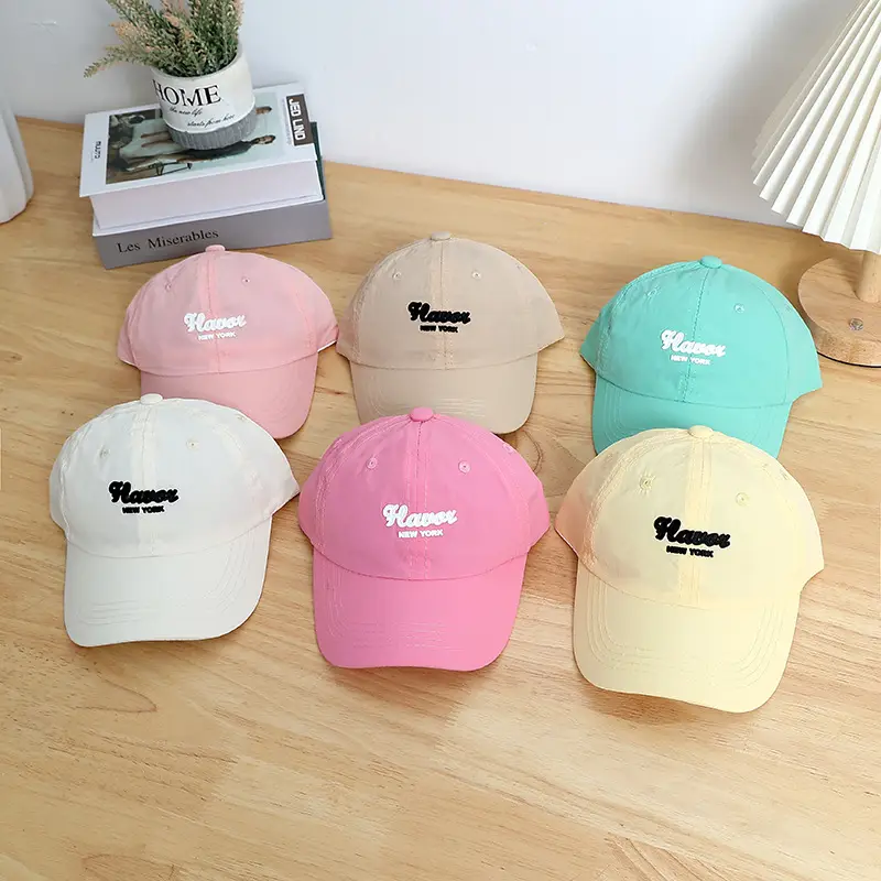 Bright Color Dopamine Children's Cap Sunshade Cap Spring Summer — feature 3