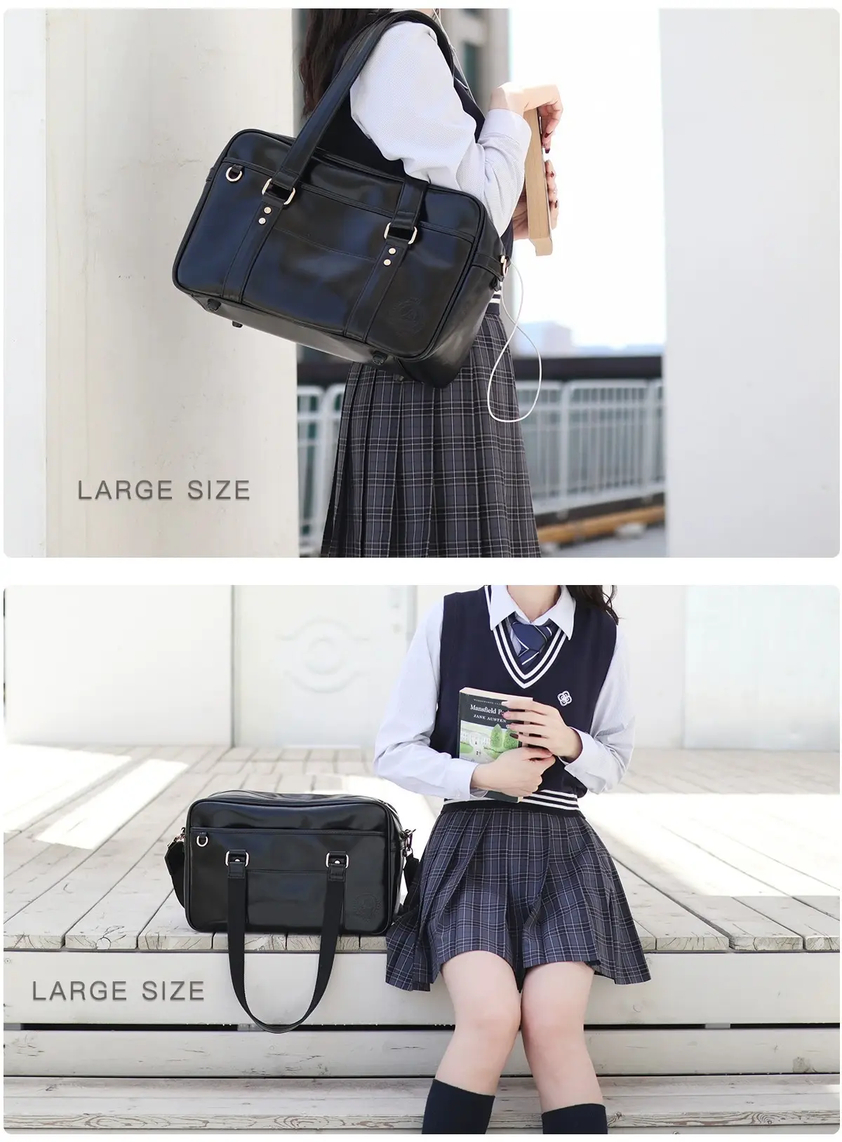 Japanese College Style PU Women's Shoulder Bag — feature 11