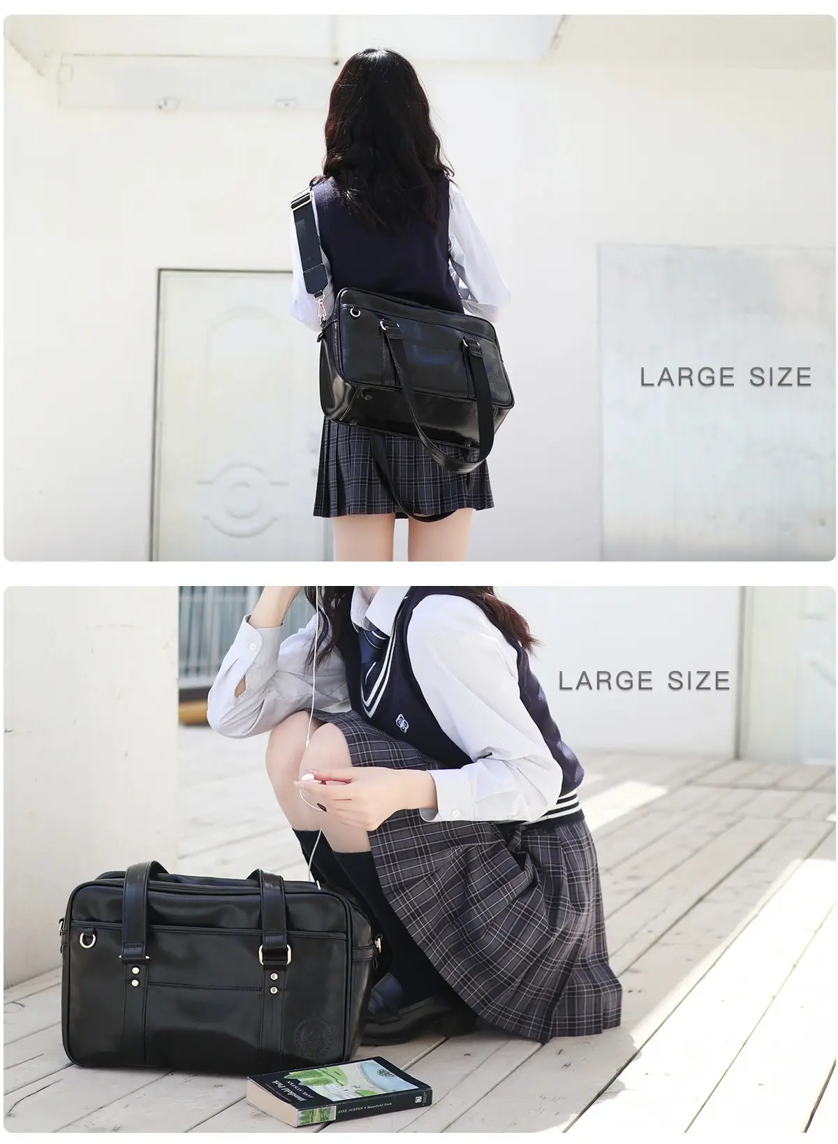 Japanese College Style PU Women's Shoulder Bag — feature 12