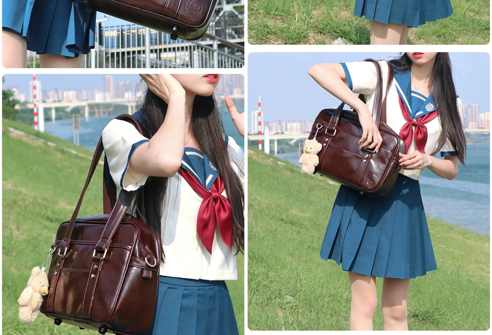 Japanese College Style PU Women's Shoulder Bag — feature 17