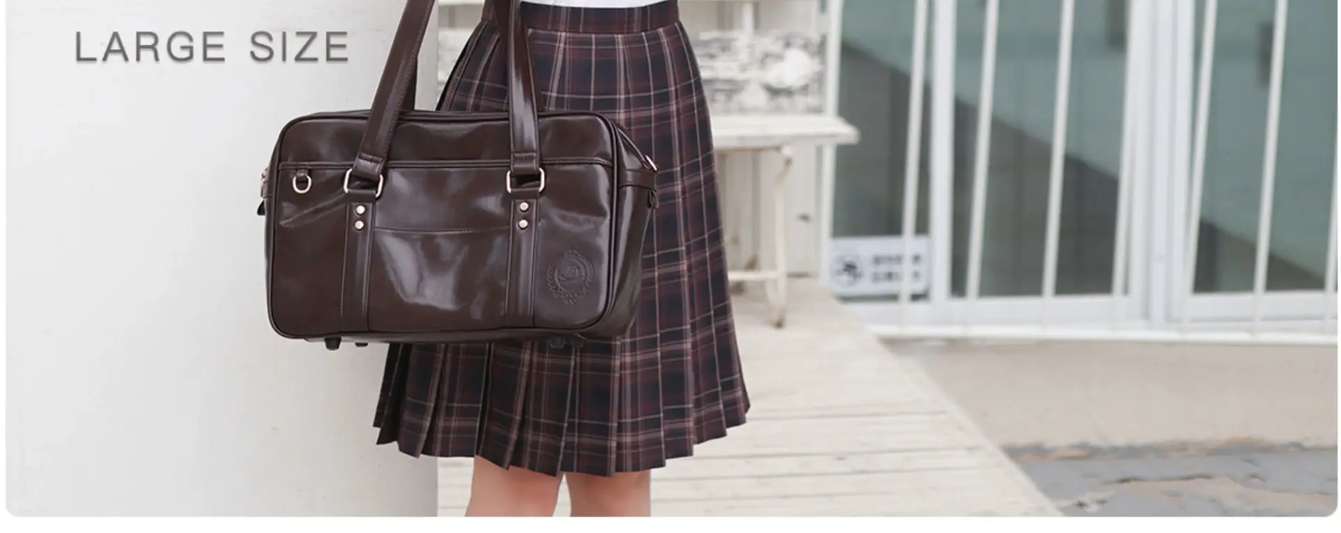 Japanese College Style PU Women's Shoulder Bag — feature 5
