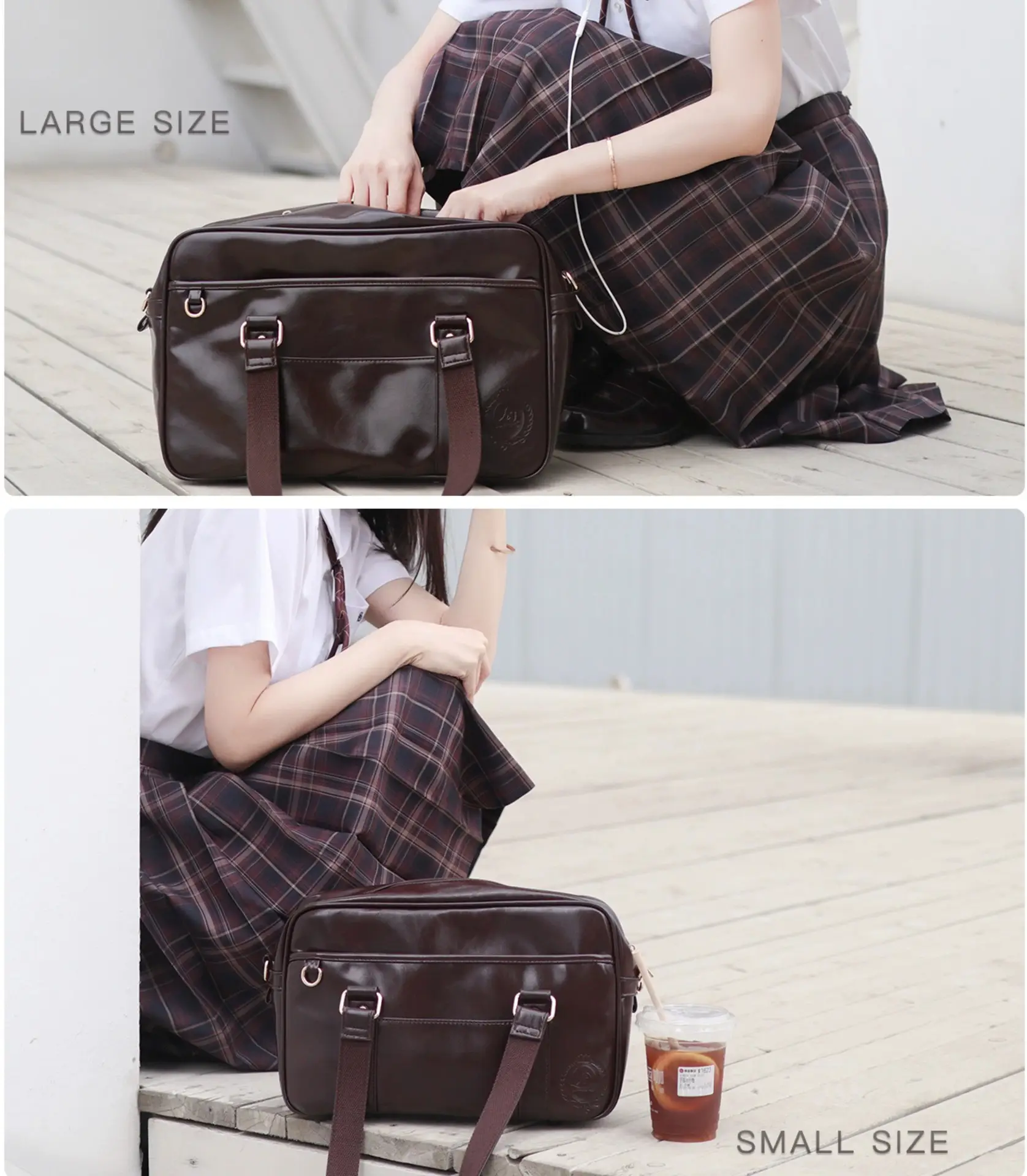 Japanese College Style PU Women's Shoulder Bag — feature 7