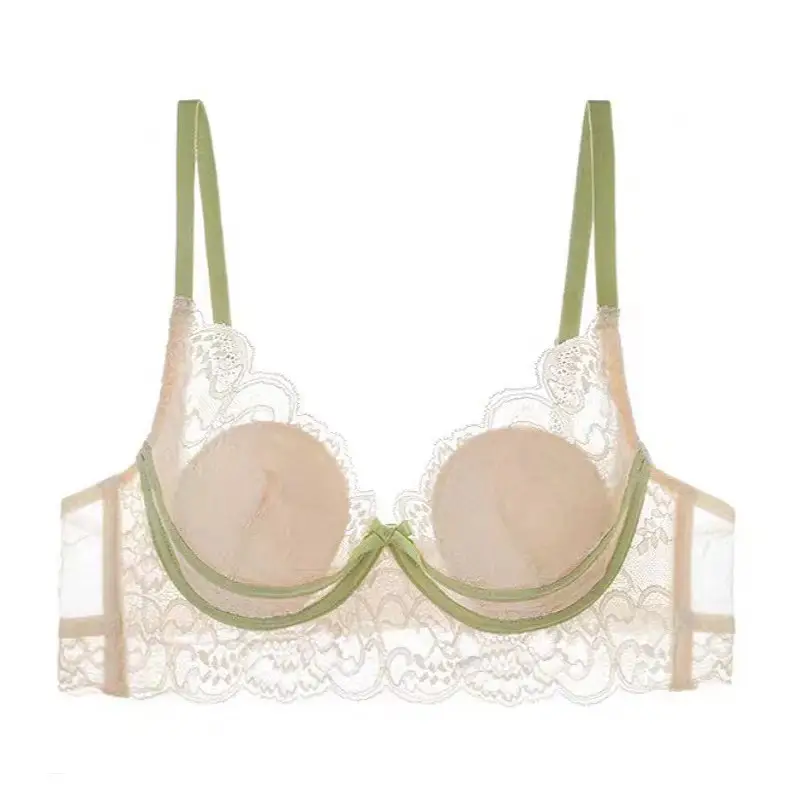 French Style Lace Bra Large Chest Anti-Sagging Plus Size - Image 3