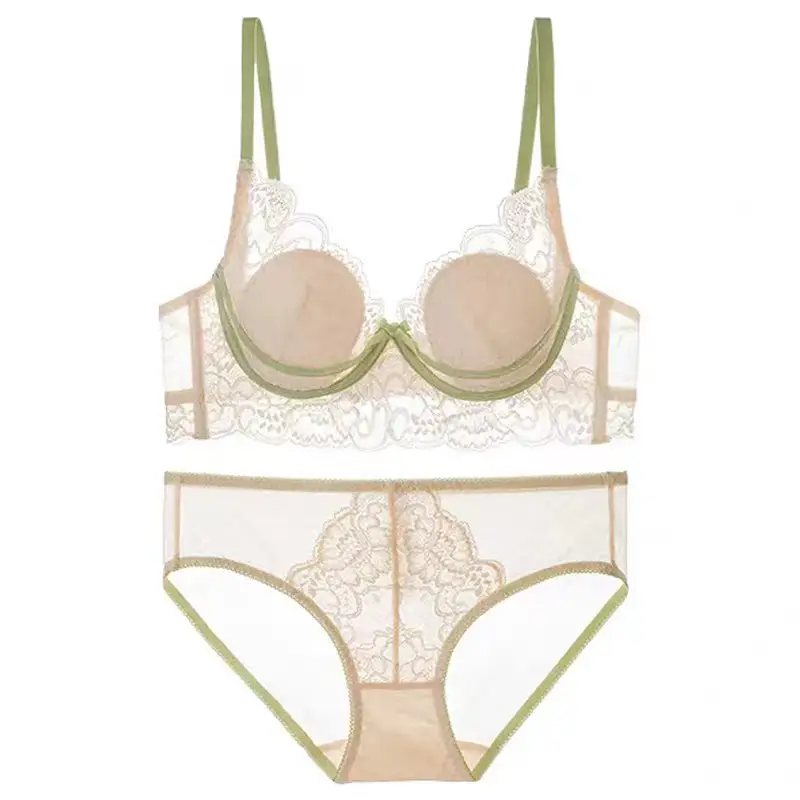 French Style Lace Bra Large Chest Anti-Sagging Plus Size - Image 6