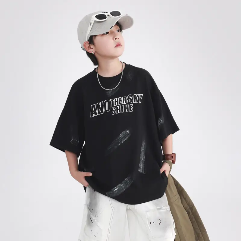 Boys Pure Cotton Loose T-Shirt 2026 Cool Touch - Image 3