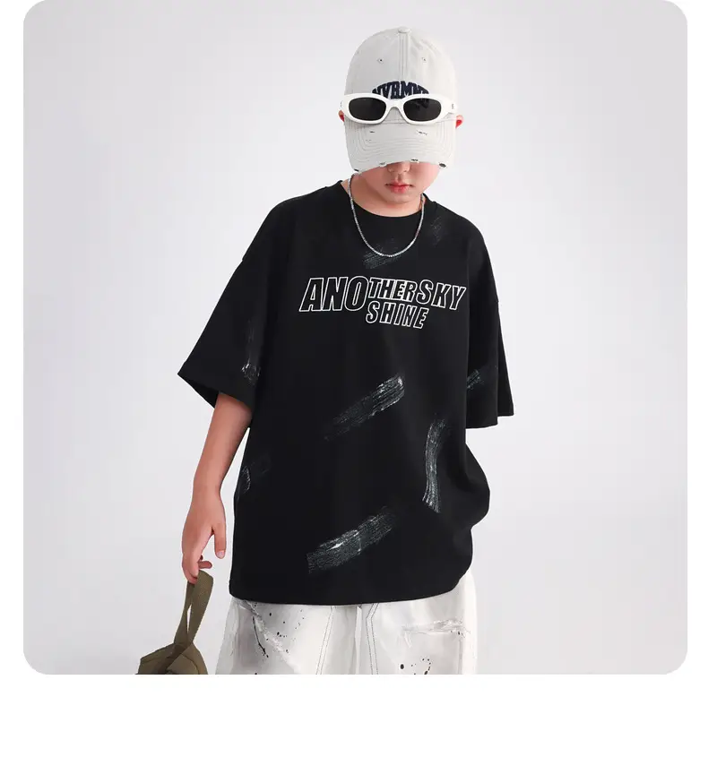 Boys Pure Cotton Loose T-Shirt 2026 Cool Touch — feature 10