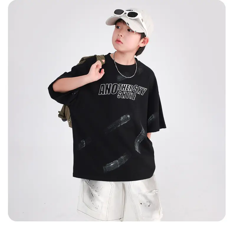 Boys Pure Cotton Loose T-Shirt 2026 Cool Touch — feature 11