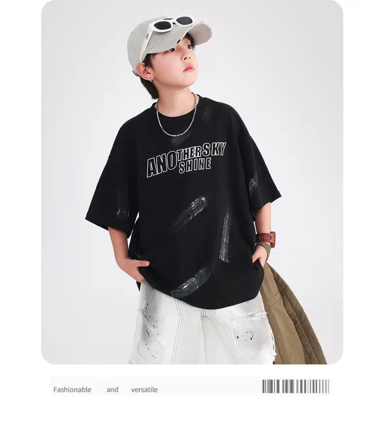 Boys Pure Cotton Loose T-Shirt 2026 Cool Touch — feature 8