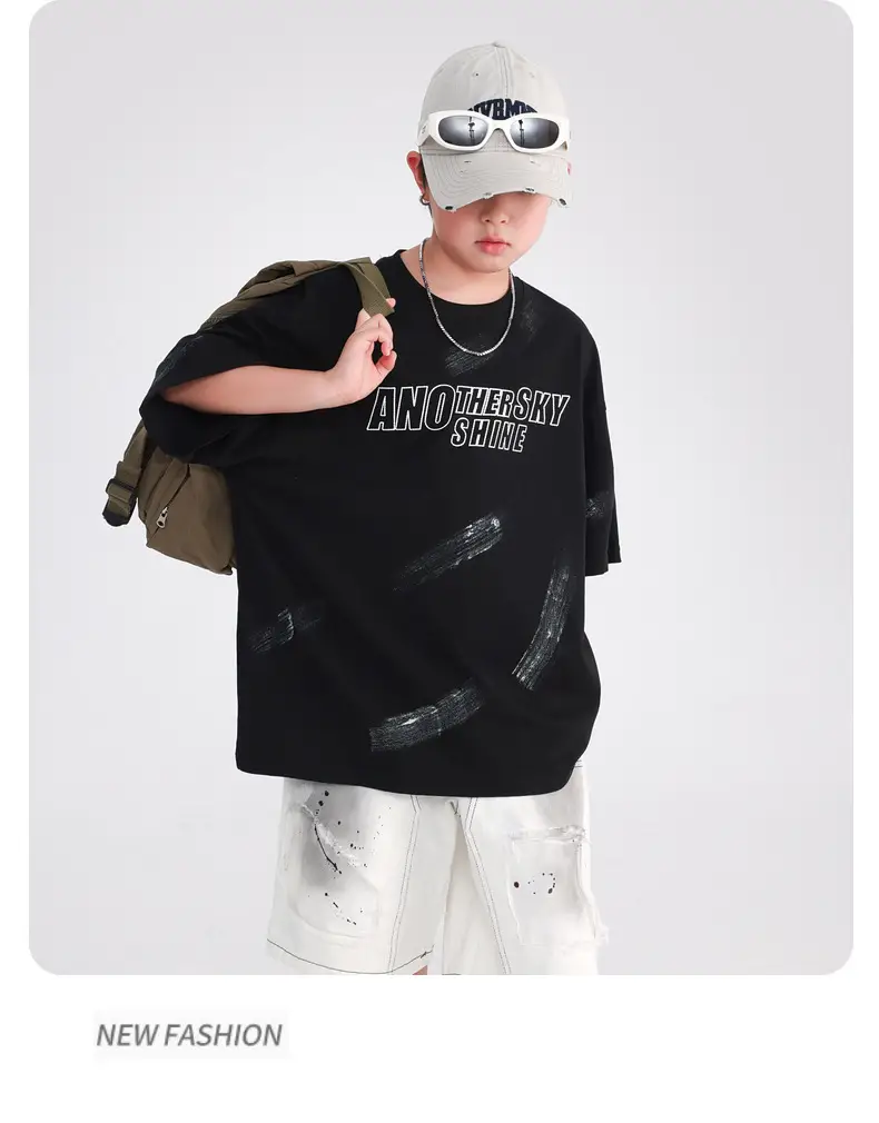Boys Pure Cotton Loose T-Shirt 2026 Cool Touch — feature 9
