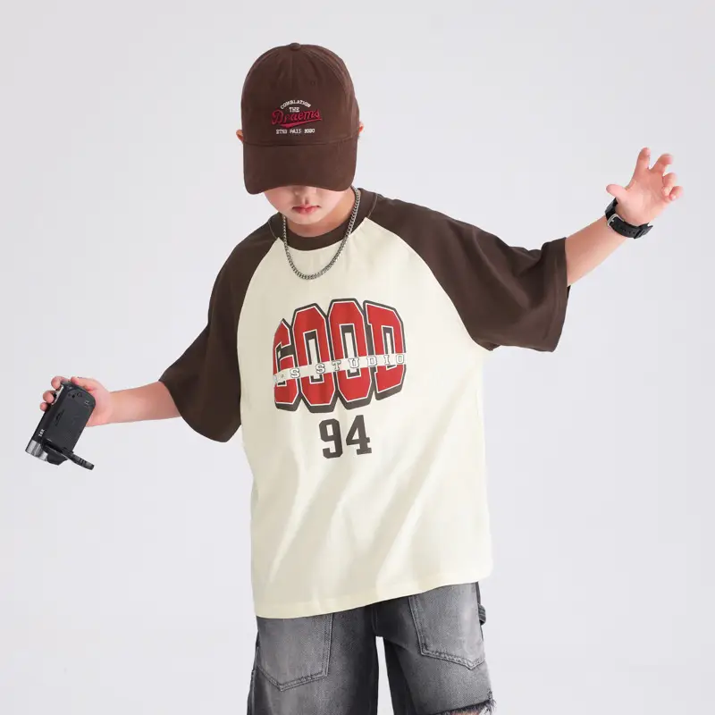 Boys Korean Style Cotton T-Shirt 2026