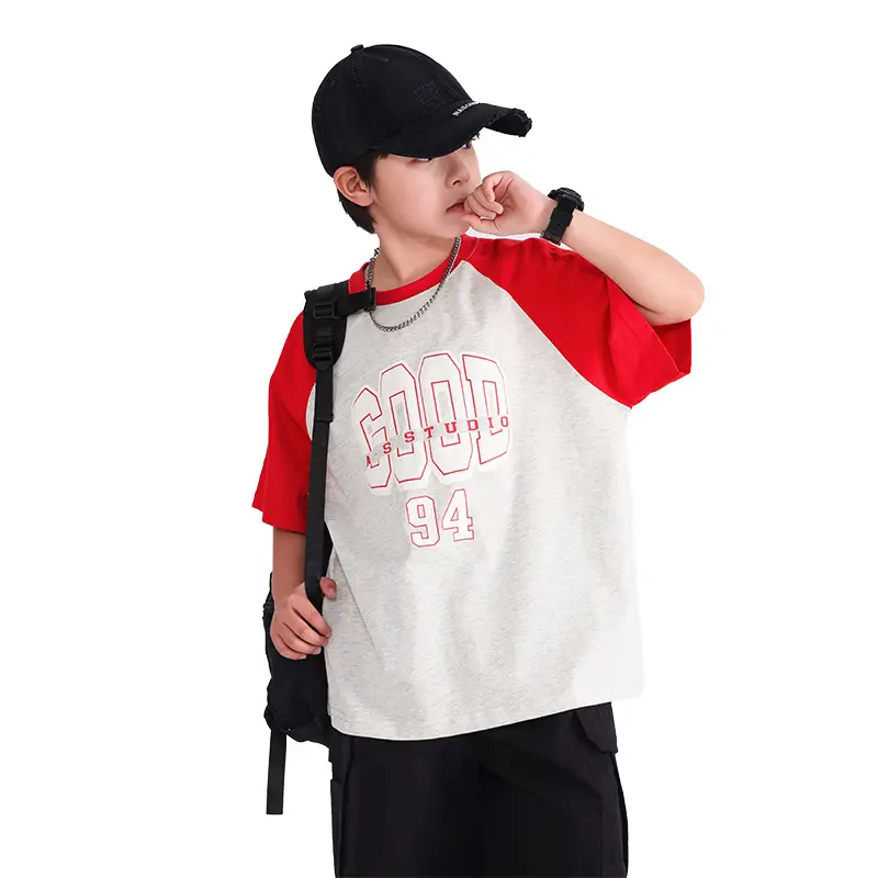 Boys Korean Style Cotton T-Shirt 2026